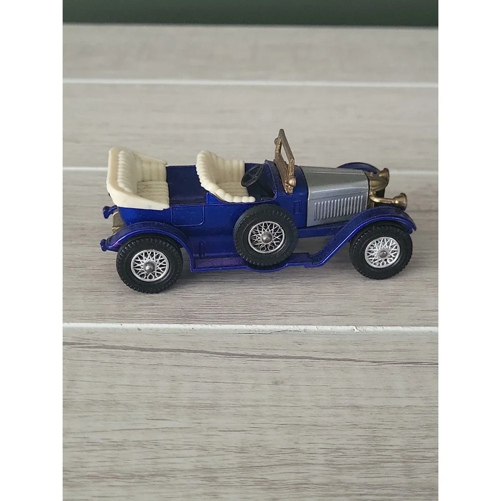 1/43 SCALE VINTAGE 1914 PRINCE HENRY VAUXHALL BLUE MODELS OF YESTERYEAR LESNEY